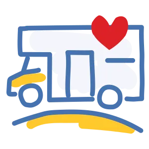 illustrated care mobile icon